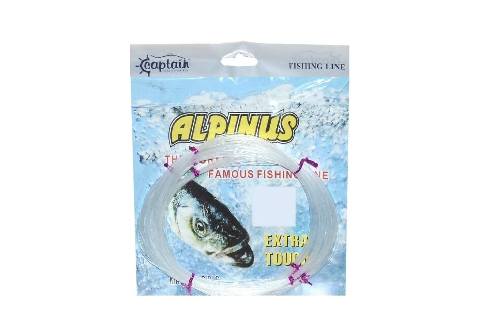 Captain Alpinus Poşet Misina 4x25 cm Bağlantılı 100 mt Beyaz