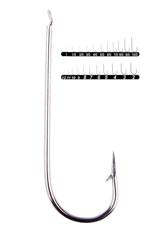 Youvella 1302 Uzun Düz Nikel Olta İğnesi 100'lü Kutu