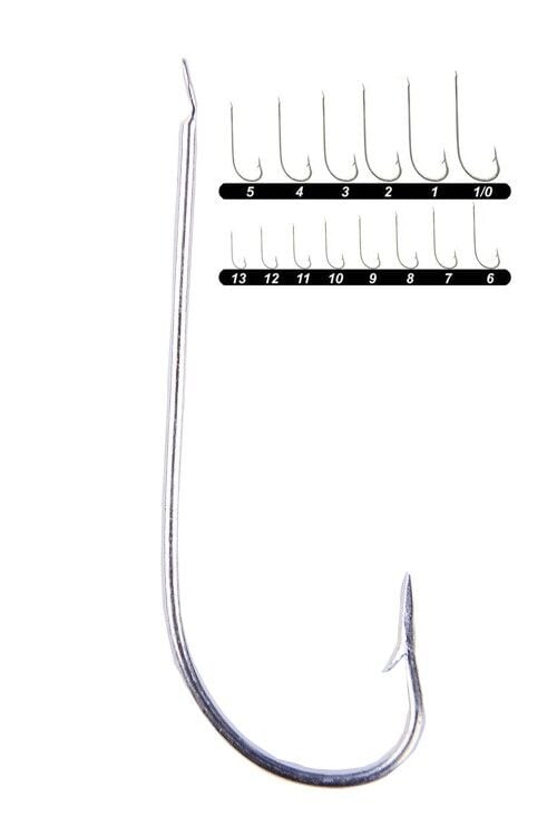 Youvella 1307 Uzun Çapraz Galvaniz Çapari Olta İğnesi 100'lü Kutu