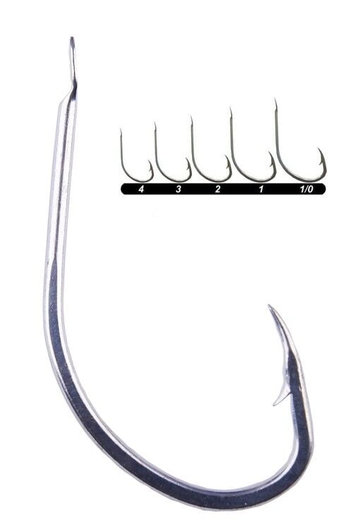 Youvella 1407 Kısa Çapraz Galvaniz Papağan Olta İğnesi 100'lü Kutu