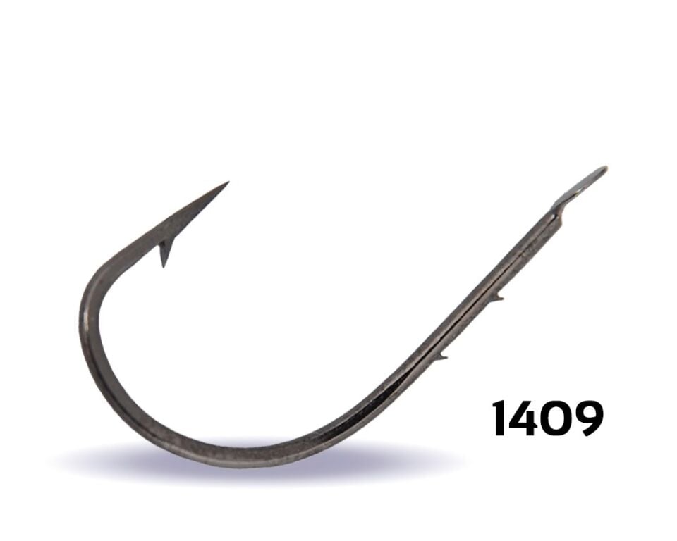 Youvella 1409 Kısa Çapraz Çift Tırnaklı Siyah Nikel Olta İğnesi 100'lü Kutu