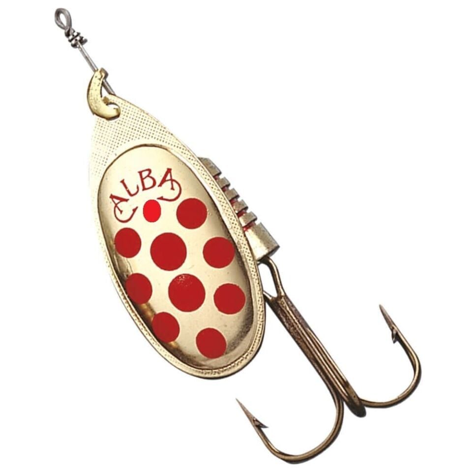 AlbaStar 202 Döner Olta Kaşığı No:2 4.5 gr Sarı Üstü Kırmızı