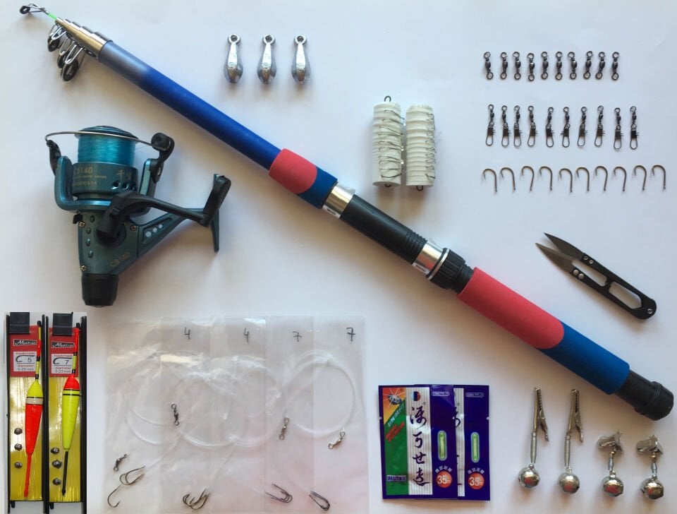 Genba 50 Parça Yetişkin Olta Seti 240 cm Kamış 40'lık Makine