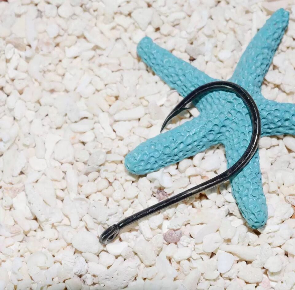 Chinu Halkalı Black Nikel Olta İğnesi No: 2/0, 1/0, 1