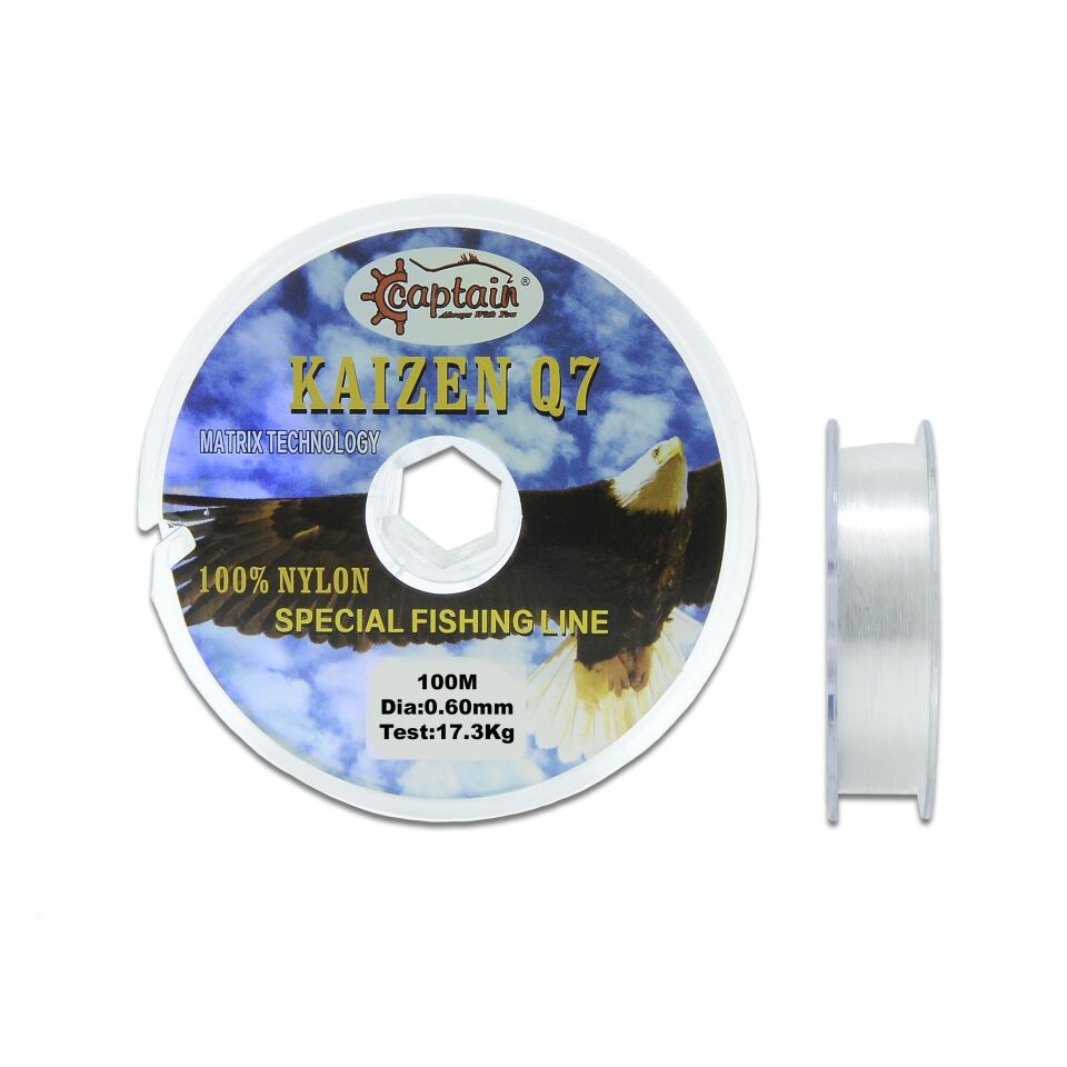 Captain Q7 Kaizen Monofilament Misina 100 mt Beyaz