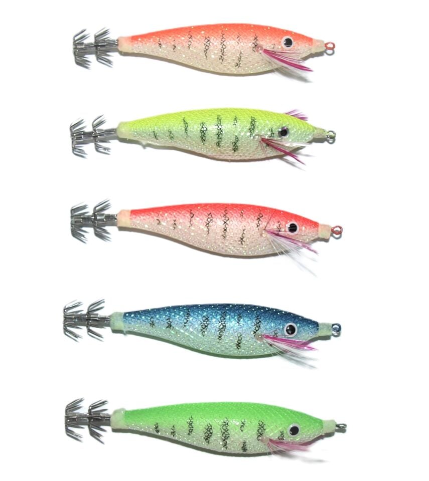 Sasa Simli Kumaş Fosforlu Kalamar Zokası 7 cm 12 gr