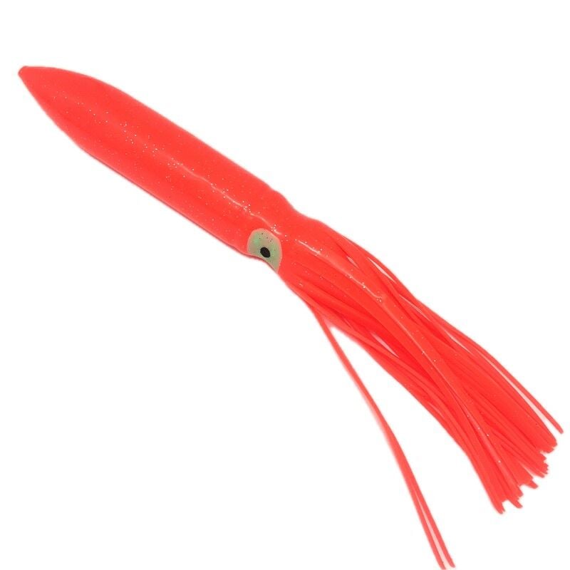 Silikon Ahtapot Yapay Yem 30 cm Kırmızı