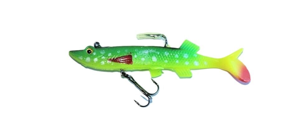 Genba Turna Silikon Yem Yeşil-Sarı Gri Benekli 22.3 gr 12 cm Renk: 31