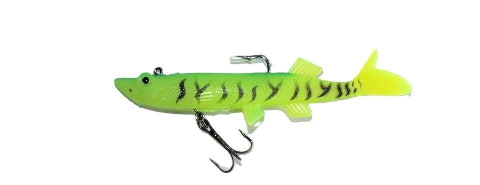 Genba Turna Silikon Yem Desenli Yeşil  22.3 gr 12 cm Renk: 103