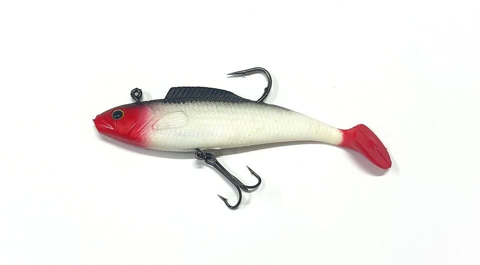 Genba Turna Silikon Yem Kırmızı Beyaz 27 gr 12 cm Renk: 138