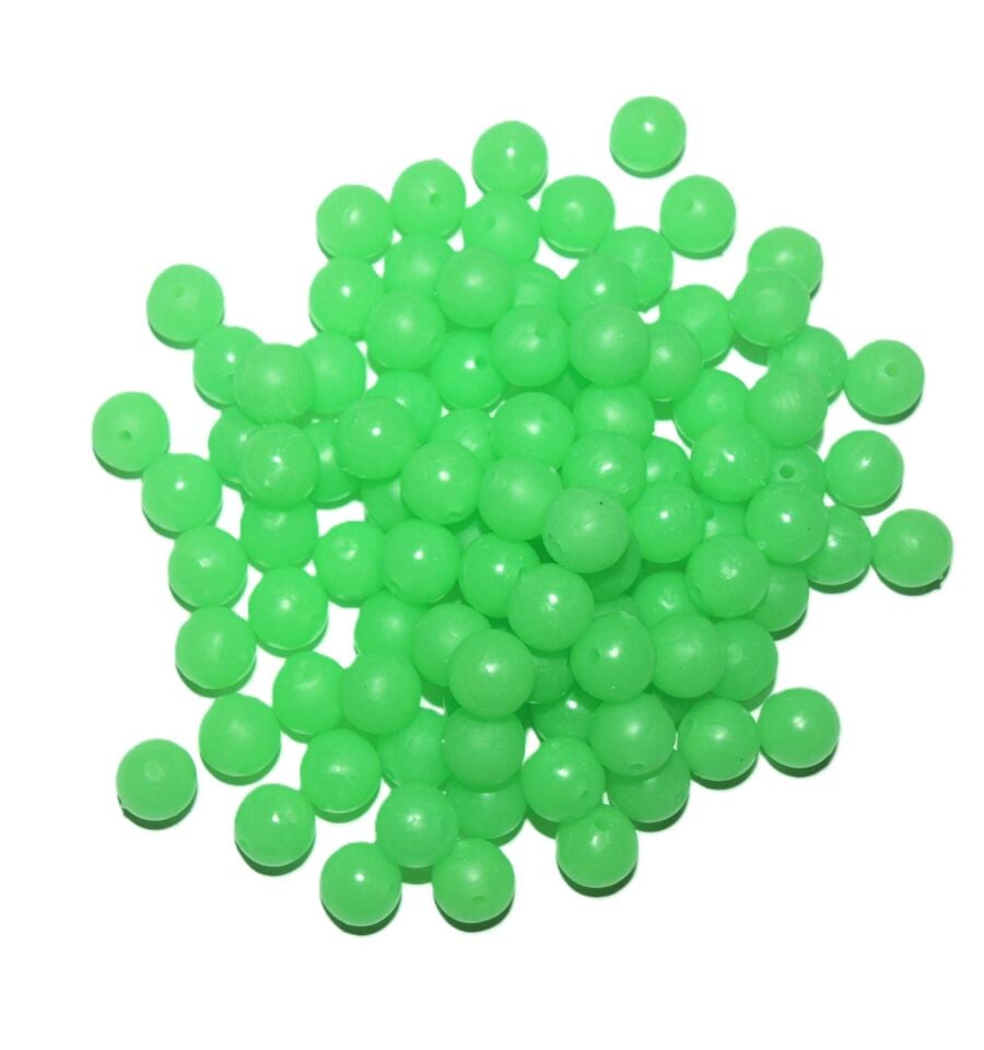 Fosforlu Yuvarlak Yumuşak Boncuk Çap:10 mm 100'lü Paket