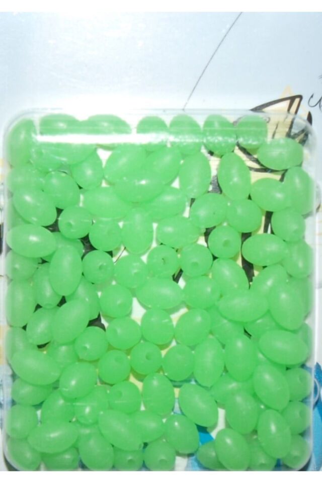 Fosforlu Oval Yumuşak Boncuk 5x8 mm 100'lü Paket