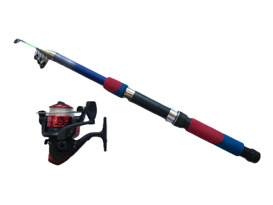 Genba 2 Parça Çocuk Olta Seti 210 cm Kamış 20'lik Makine