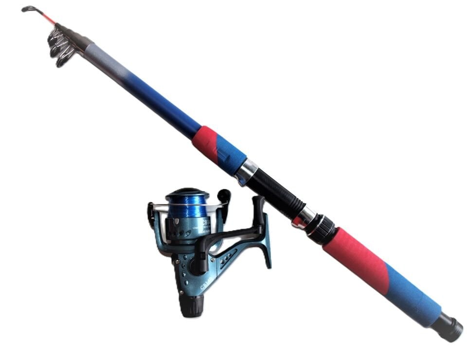 Genba 2 Parça Yetişkin Olta Seti 240 cm Kamış 40'lık Makine