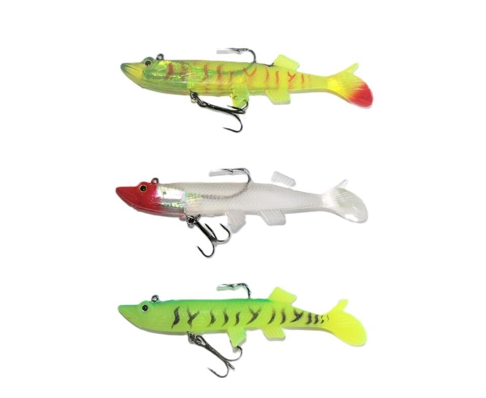 3 Adet Genba Turna Silikon Yem  22.3 gr 12 cm Renk: 68, 103, 141