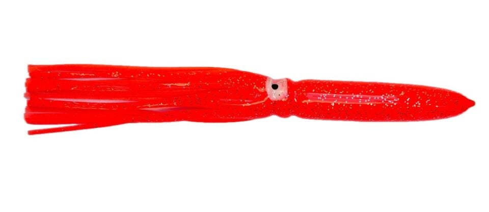 Silikon Ahtapot Yapay Yem 24 cm Kırmızı