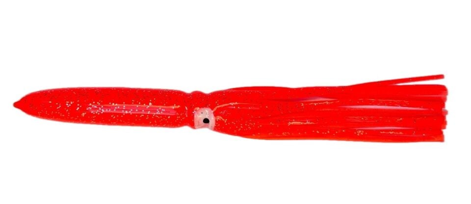 Silikon Ahtapot Yem 24 cm Kırmızı